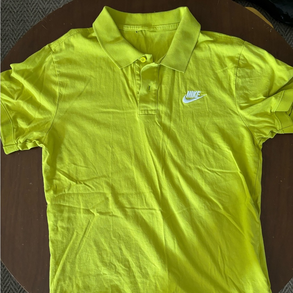 Nike neon yellow polo. Size Small.